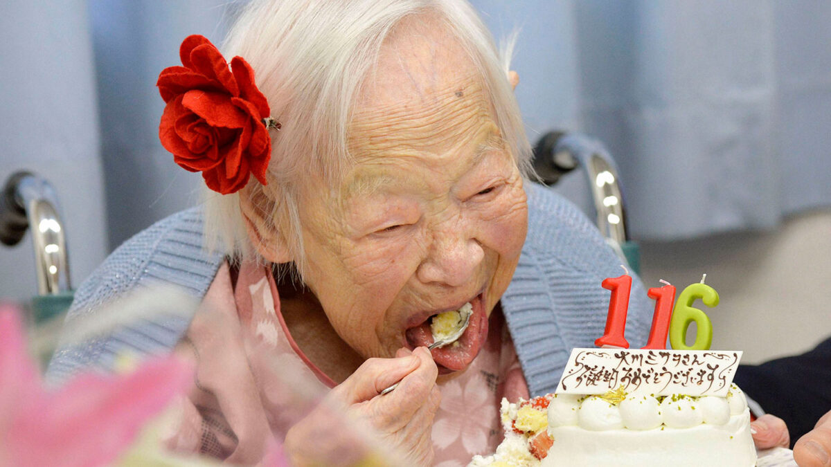 Misao Okawa, la mujer más vieja del mundo, cumple 116 años.