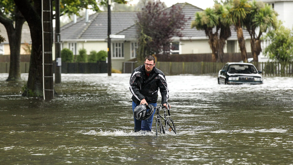 Christchurch vive las peores inundaciones desde 1975