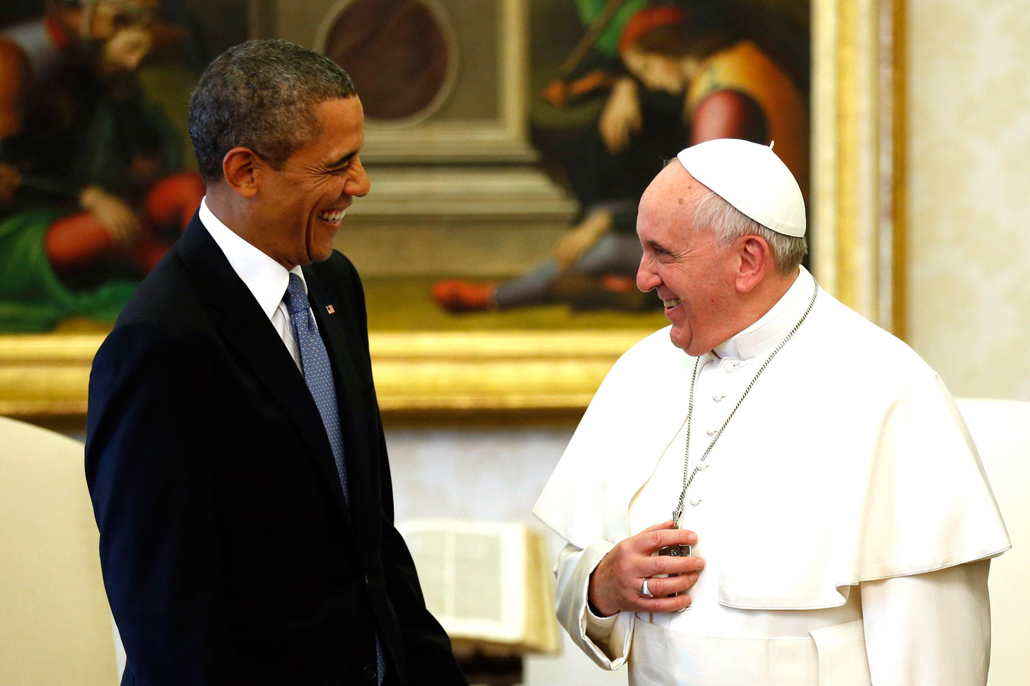El Papa Francisco y Obama se reúnen bajo un impresionante despliegue de seguridad