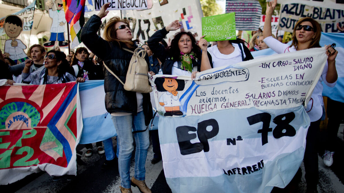 Continúa la huelga docente en Buenos Aires