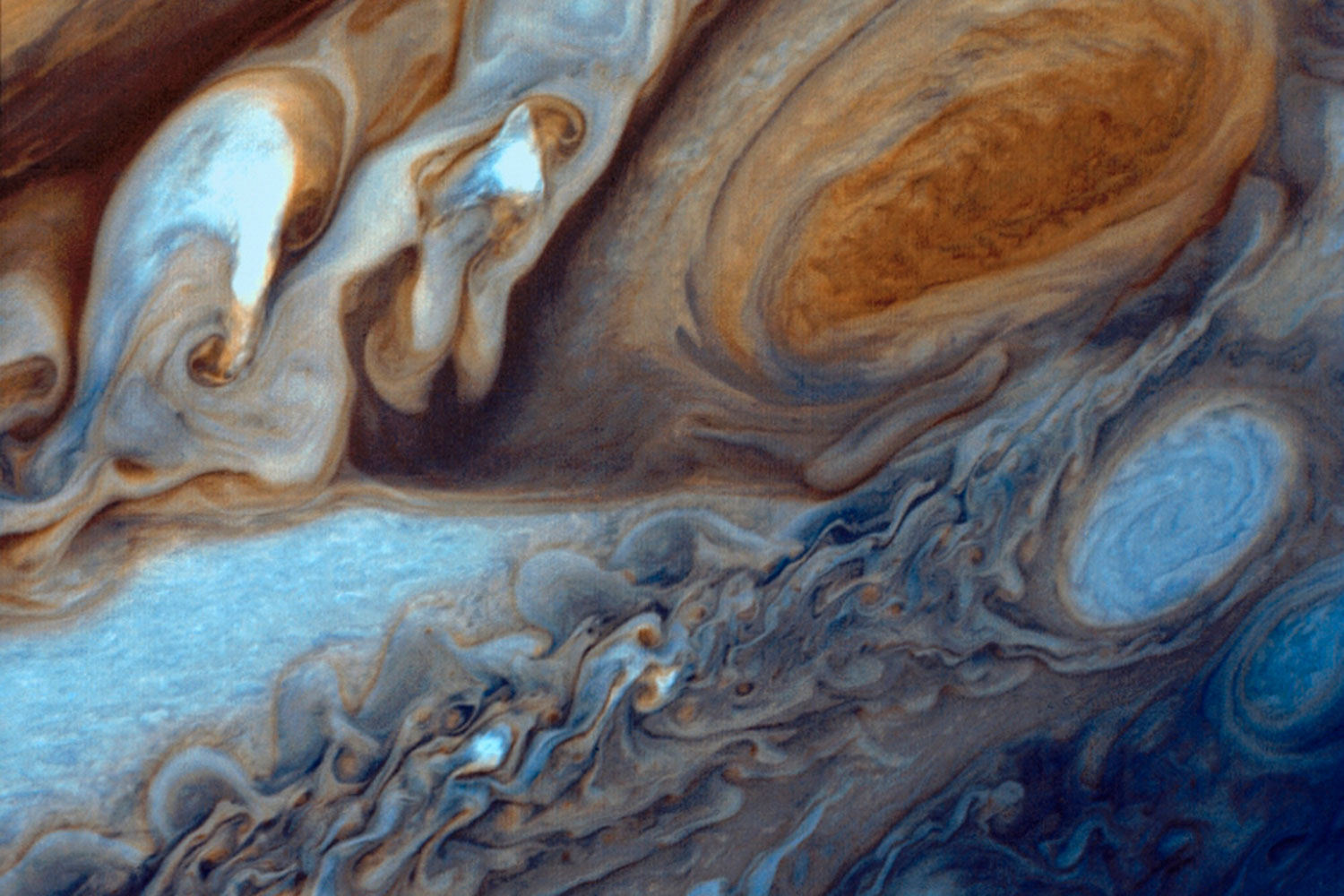 La nave Voyager 1 de la NASA fotografía la Gran Mancha Roja de Júpiter