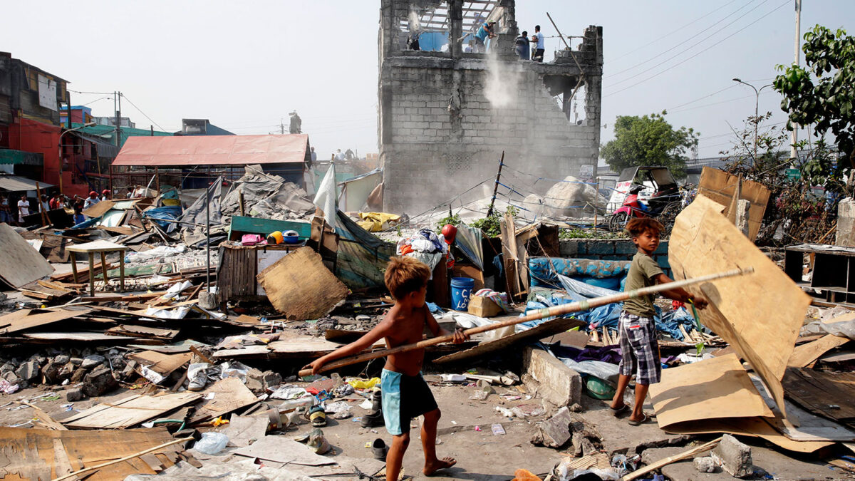 Comienza la demolición en Manila Tondo