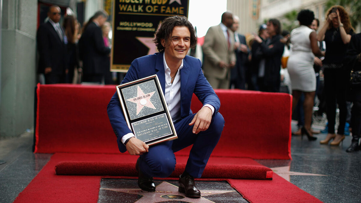 Orlando Bloom recibe una estrella en el Paseo de la Fama de Hollywood