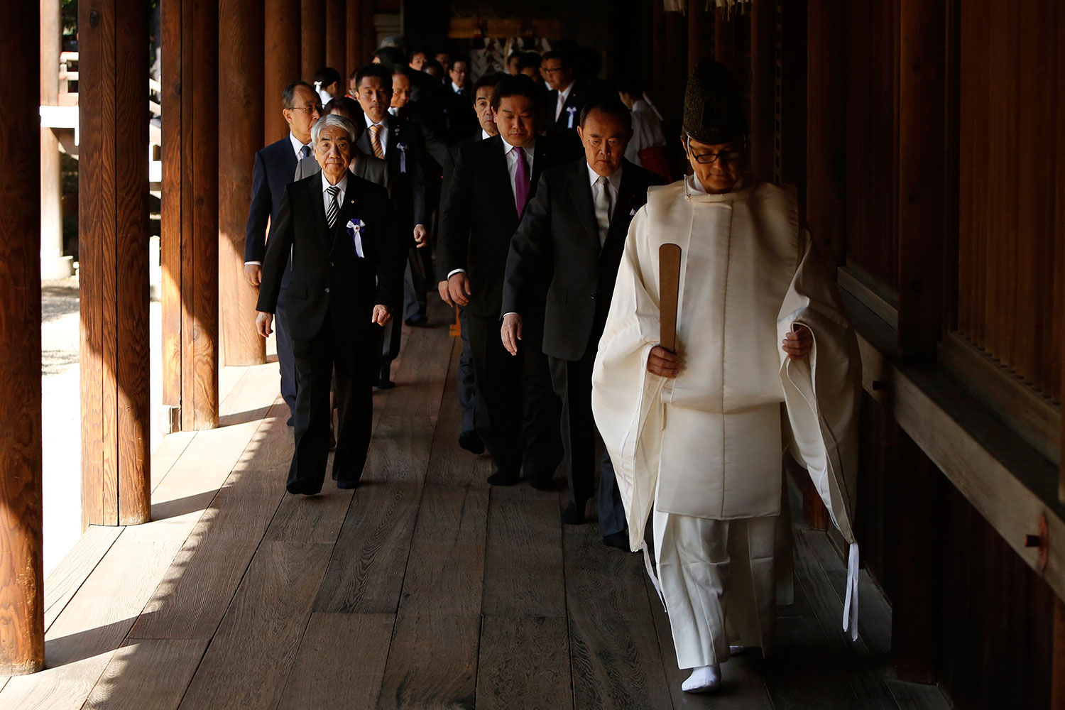 Alrededor de 150 legisladores han visitado el polémico santuario de Yasukuni, en Tokio