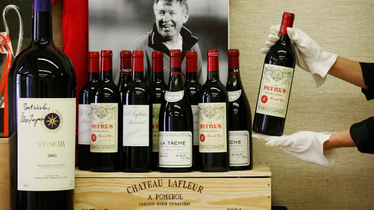 La colección de vinos de Alex Ferguson, a subasta