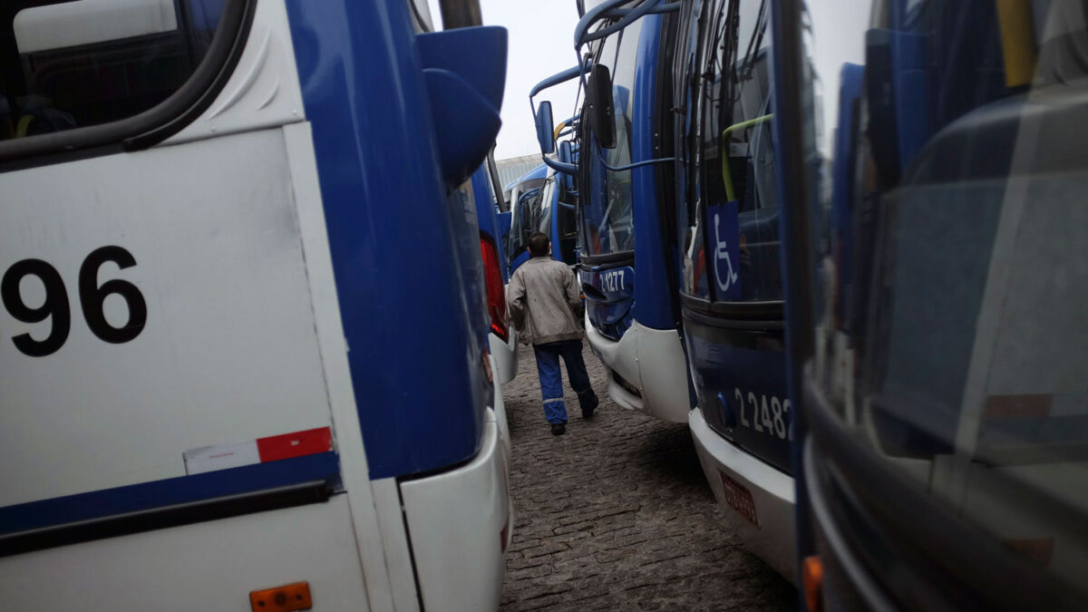 Transporte público y Policía en huelga en Brasil