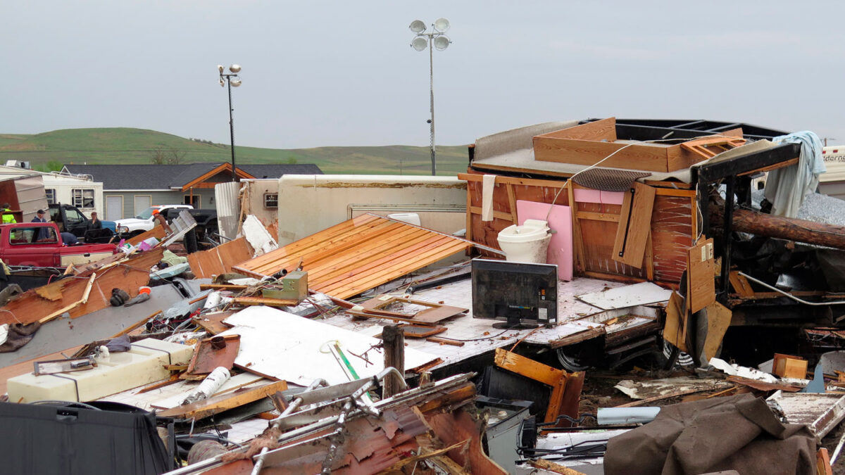 Diez heridos en un tornado que arrasó un campamento de trabajadores en Dakota del Norte