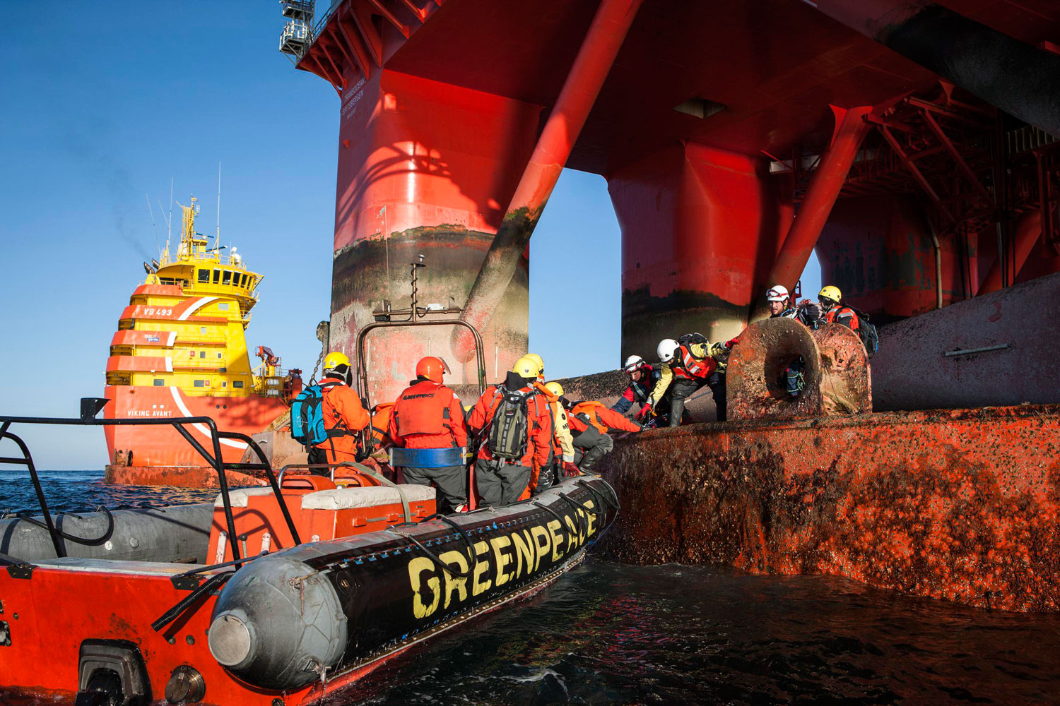 Greenpeace ocupa una plataforma petrolera en Noruega