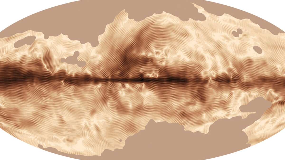 El telescopio «Planck» capta la huella magnética de la Vía Láctea