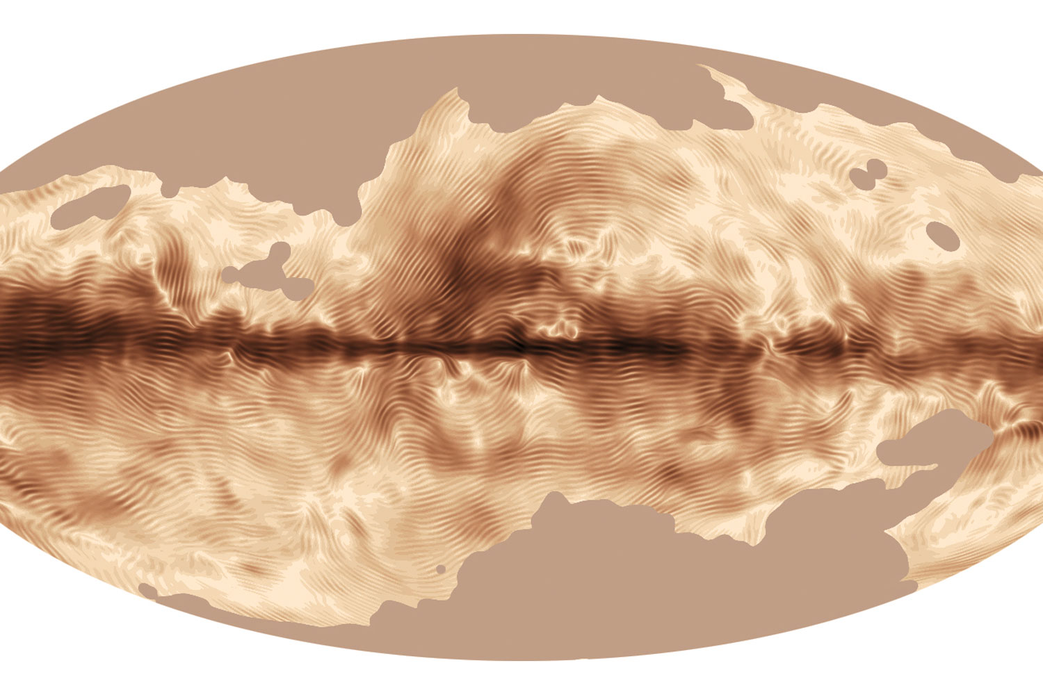 El telescopio «Planck» capta la huella magnética de la Vía Láctea
