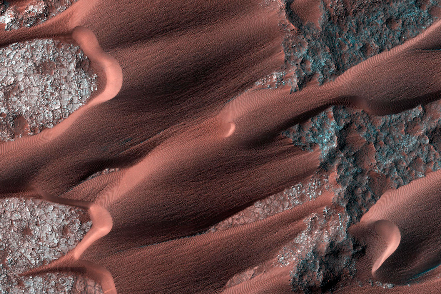 Campo de dunas activa en Marte