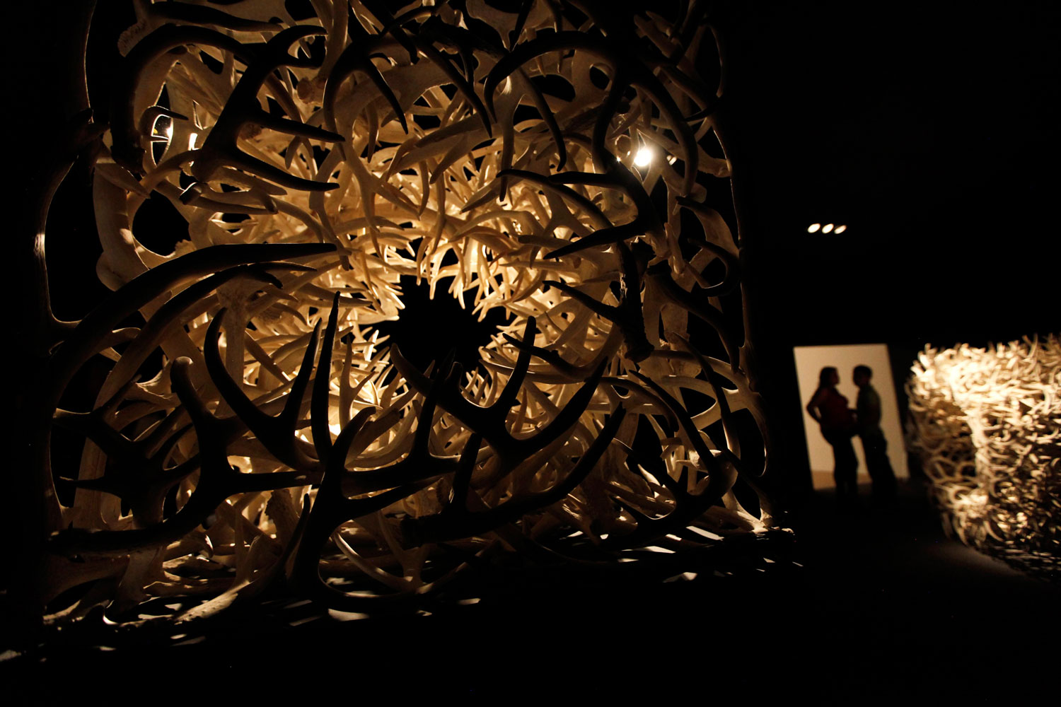 González Gortázar presenta una exposición de obras creadas con cuernos de venado