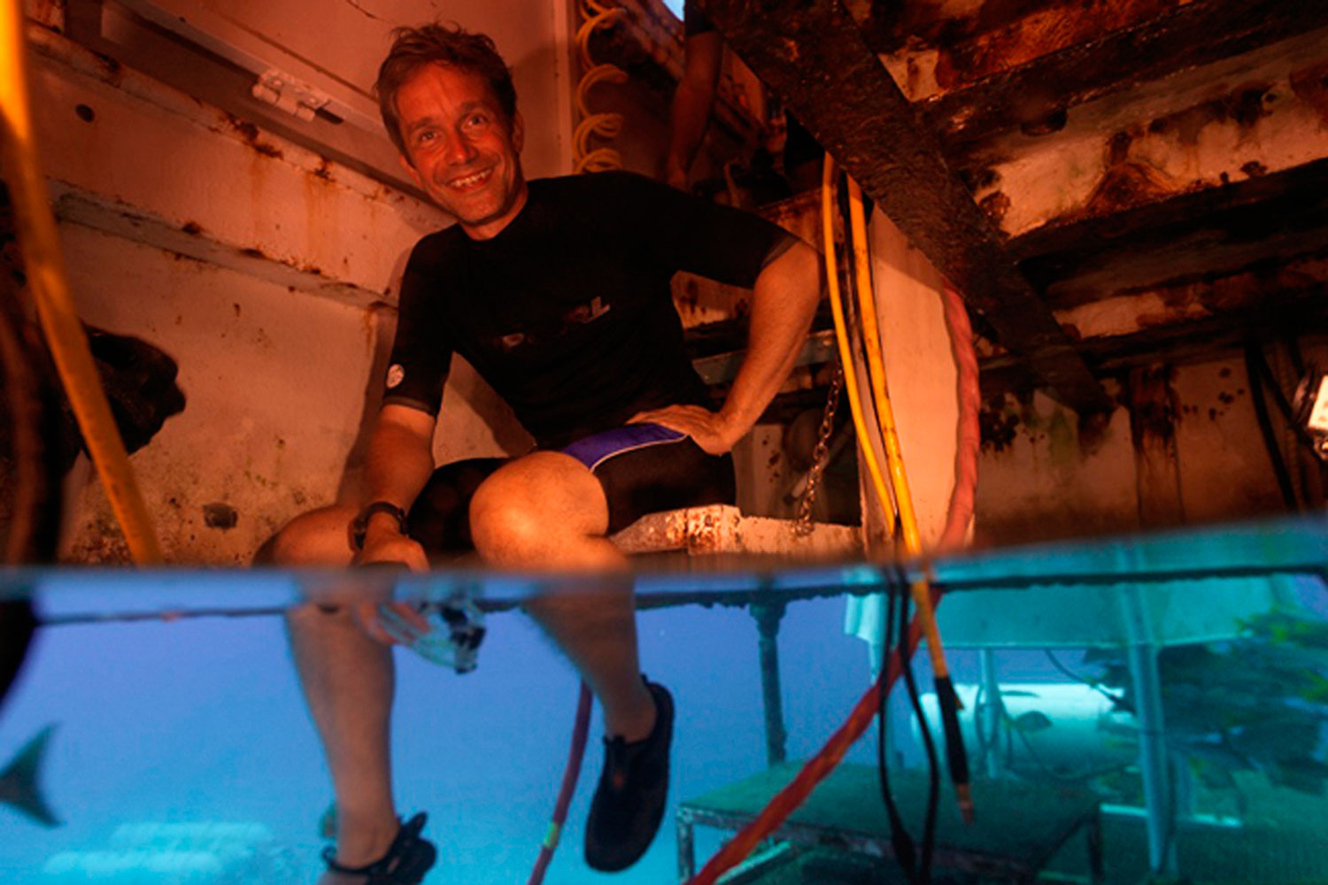 El nieto de Cousteau estará más de un mes bajo el agua para batir un récord