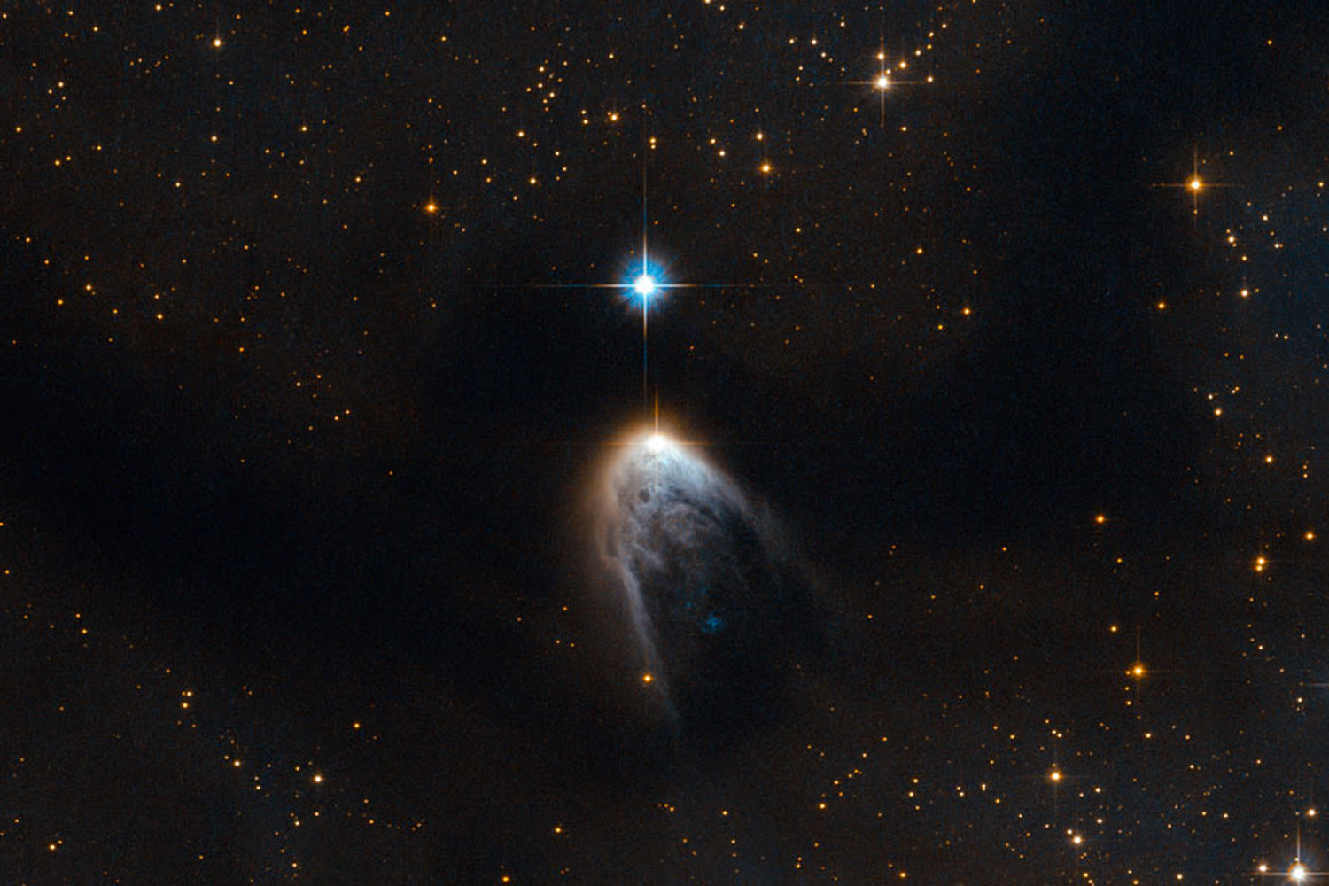 Hubble capta el nacimiento de una estrella