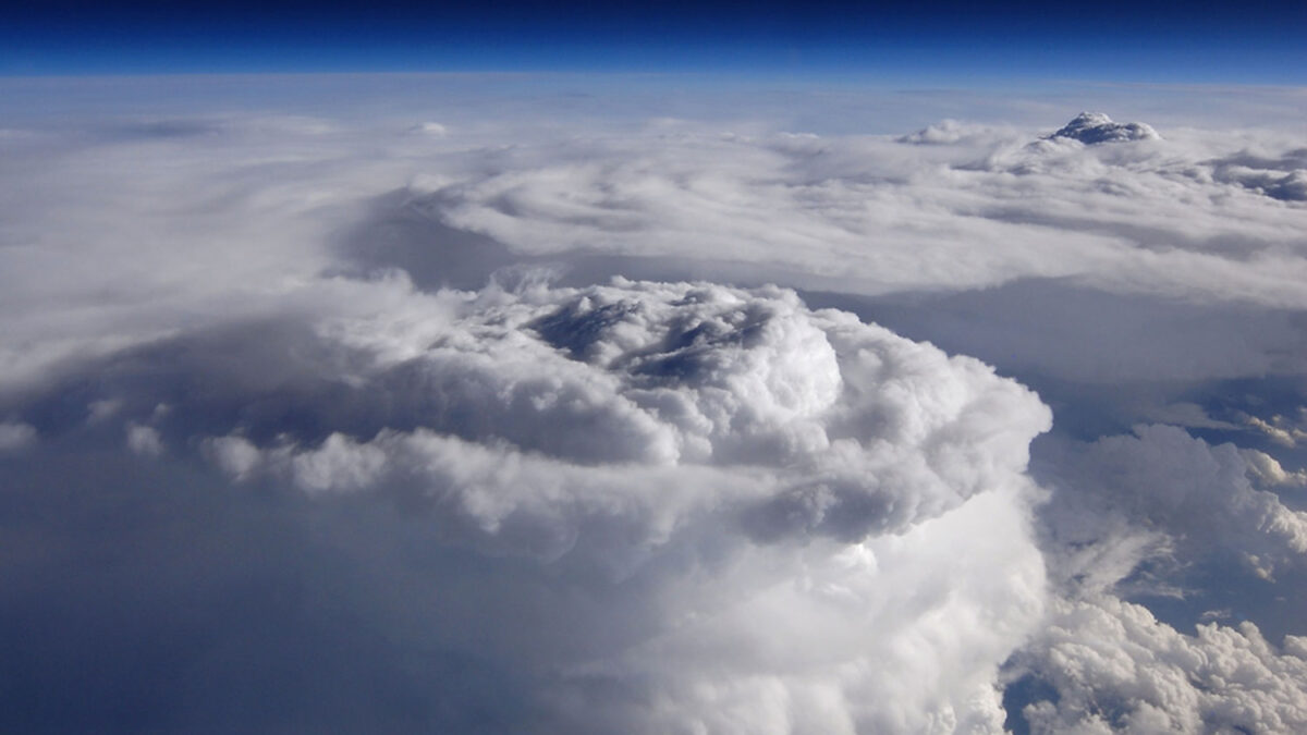 Tormenta sobre las montañas del sur de los Apalaches