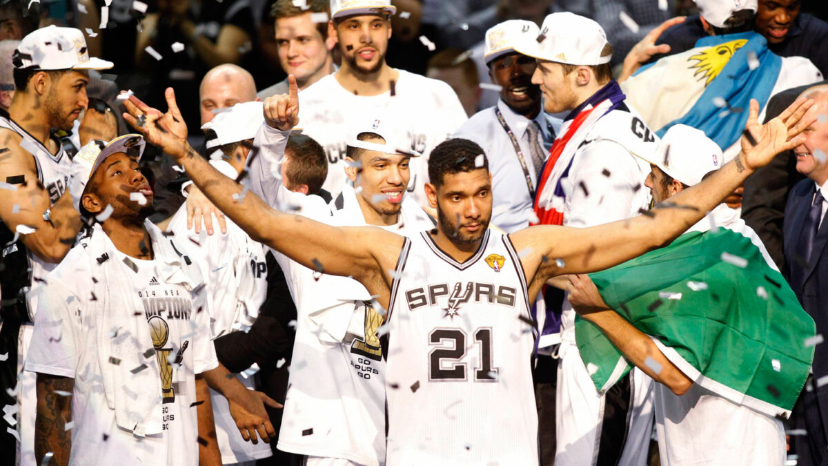 Los Spurs de San Antonio, campeones de la NBA por quinta vez en su historia.