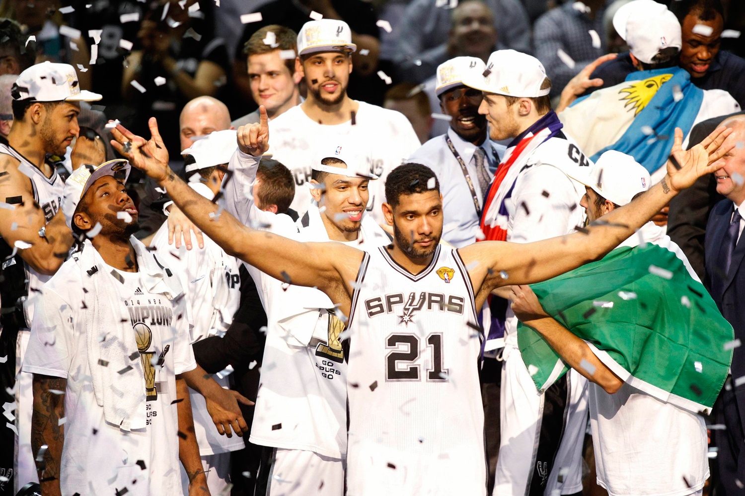 Los Spurs de San Antonio, campeones de la NBA por quinta vez en su historia.