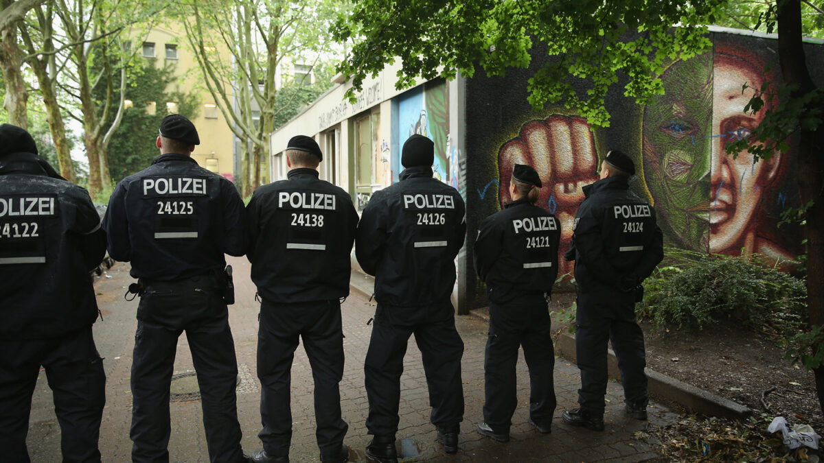 Atrincherados en una escuela de Berlín