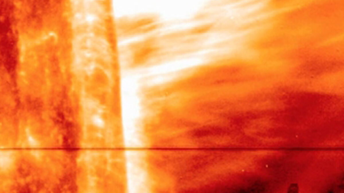 Erupción gigante en la atmósfera solar