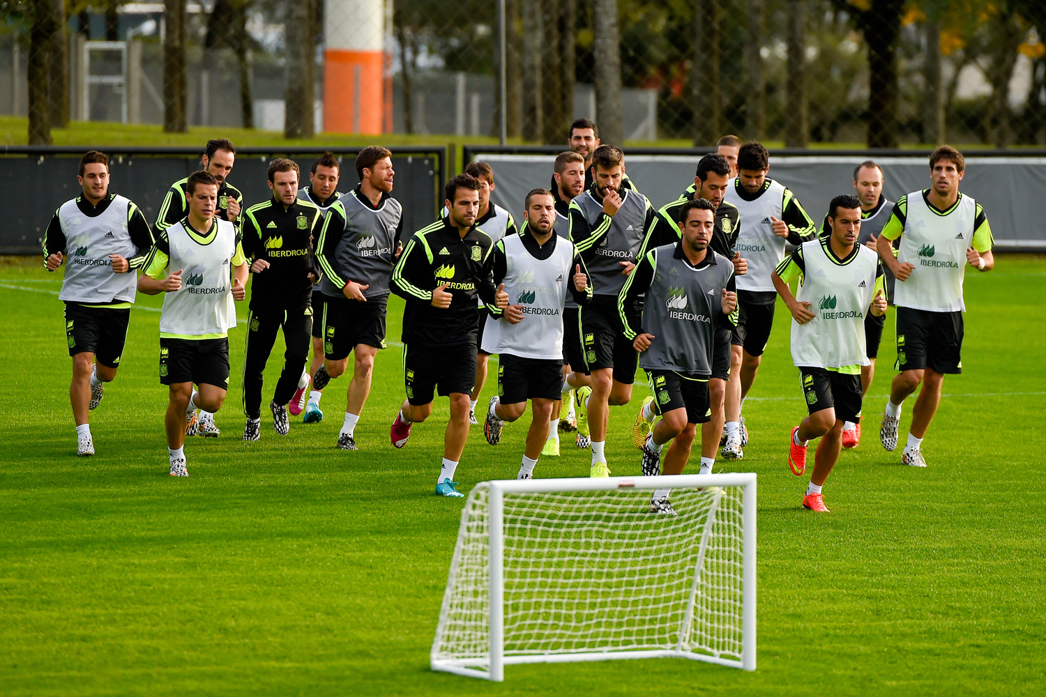 España completa el primer entrenamiento en Curitiba.