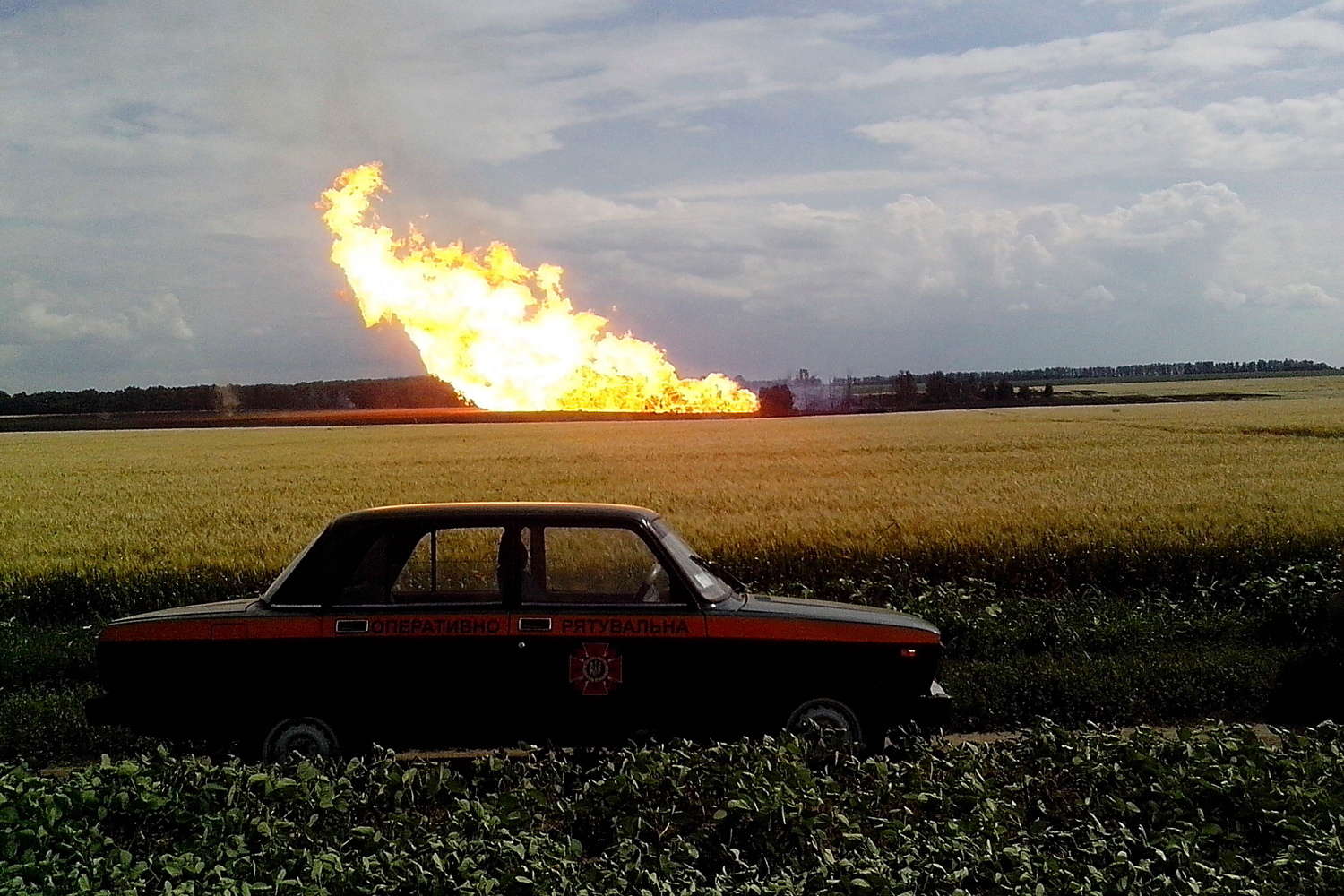 Explota una bomba en un gaseoducto de Poltava que transportaba combustible a países de la UE