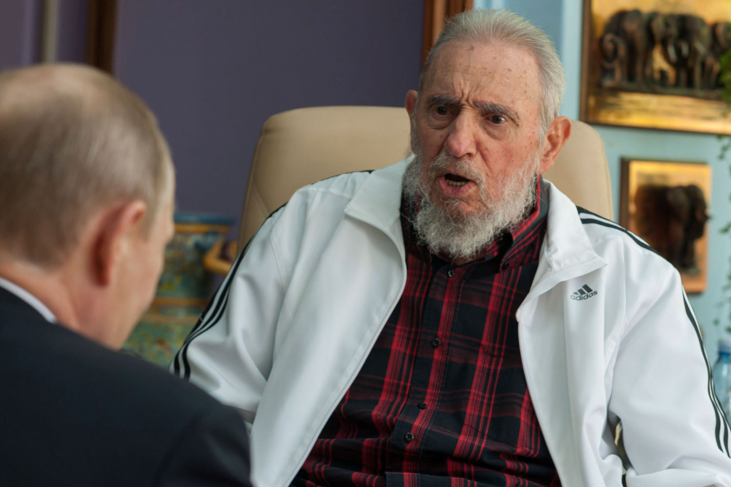 Fidel Castro reaparece con motivo de la visita de Putin