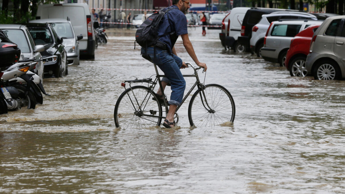 Inundaciones y lluvias en Milán