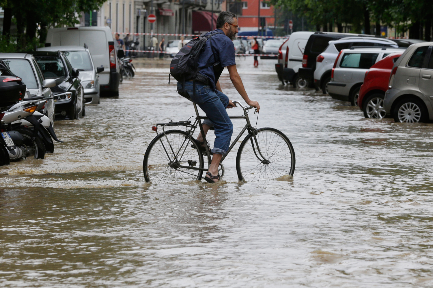 Inundaciones y lluvias en Milán