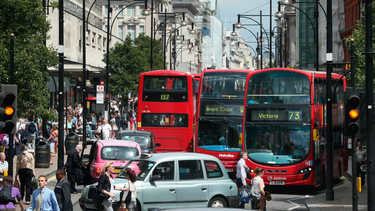 Oxford Street tiene la mayor concentración de dióxido de nitrógeno de la Tierra