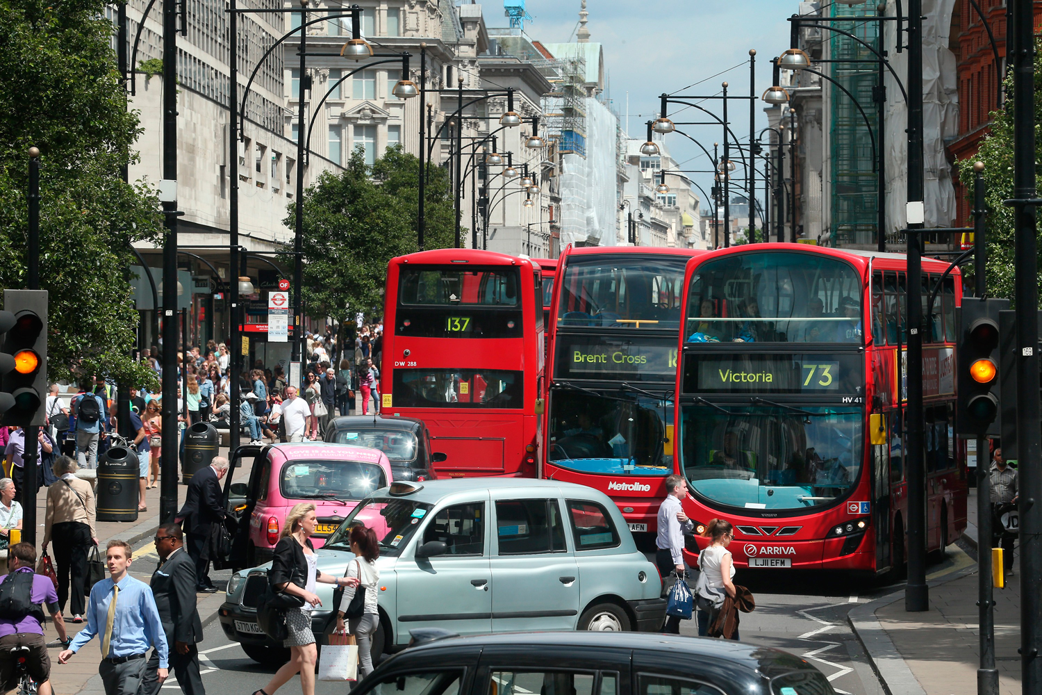 Oxford Street tiene la mayor concentración de dióxido de nitrógeno de la Tierra