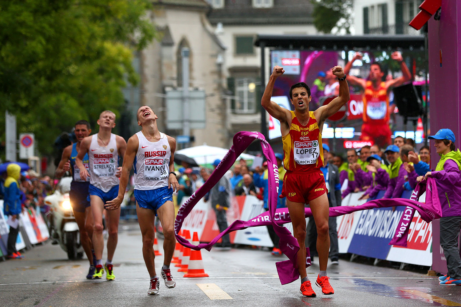 Miguel Ángel López conquista el oro en los 20km marcha de los Europeos de Zúrich