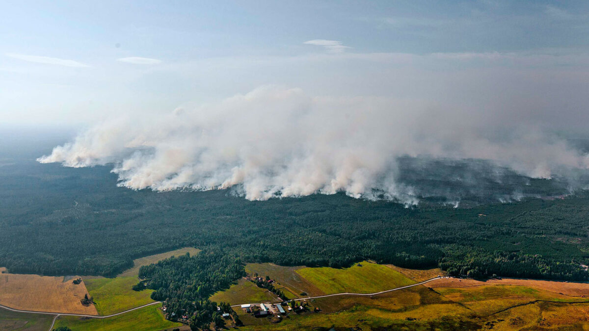 Suecia vive el pero incendio forestal de su historia moderna