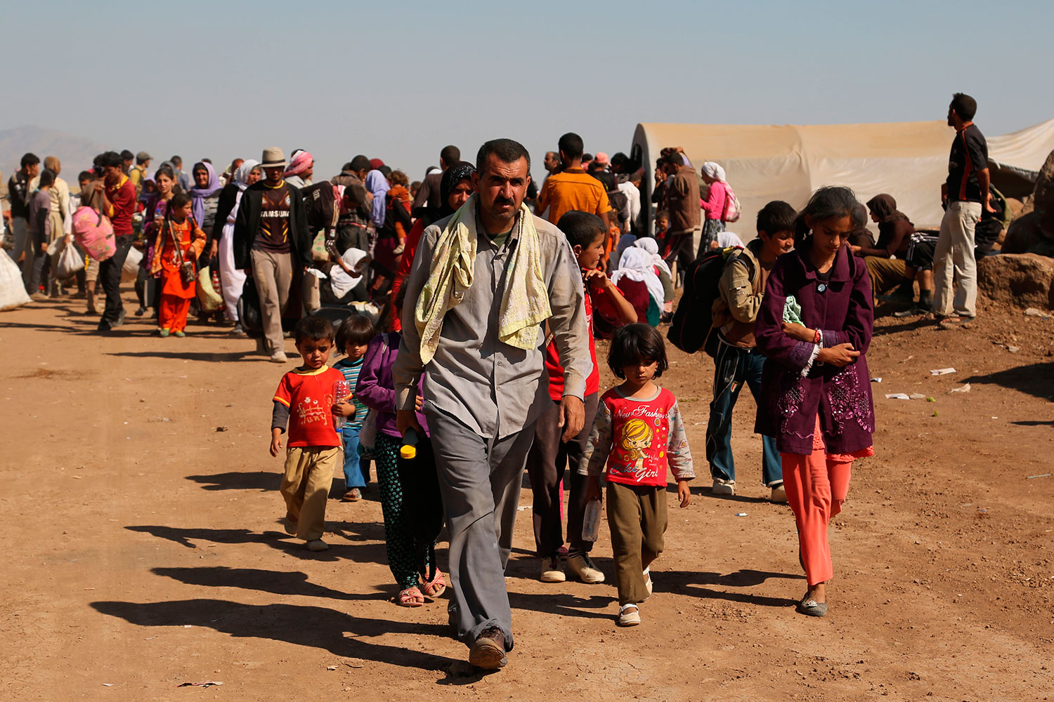 Miles de yazidíes tratan de sobrevivir a la violencia de los yihadistas.