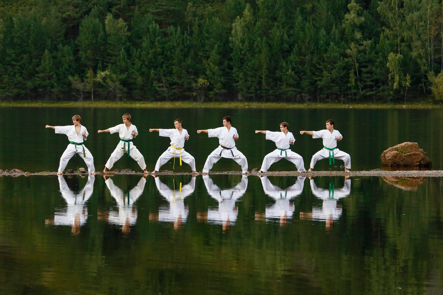 Karate en un paraíso en Rusia