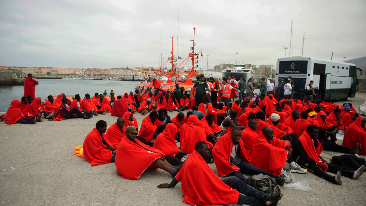 Masiva llegada de inmigrantes a las costas de Tarifa