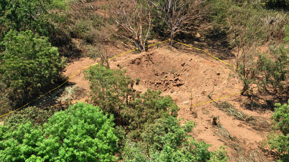 Aparece un cráter misterioso en Nicaragua