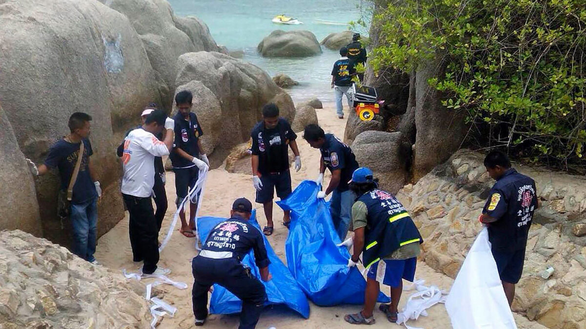 Hallan asesinada a una pareja de turistas británicos en una playa de la isla de Koh Tao