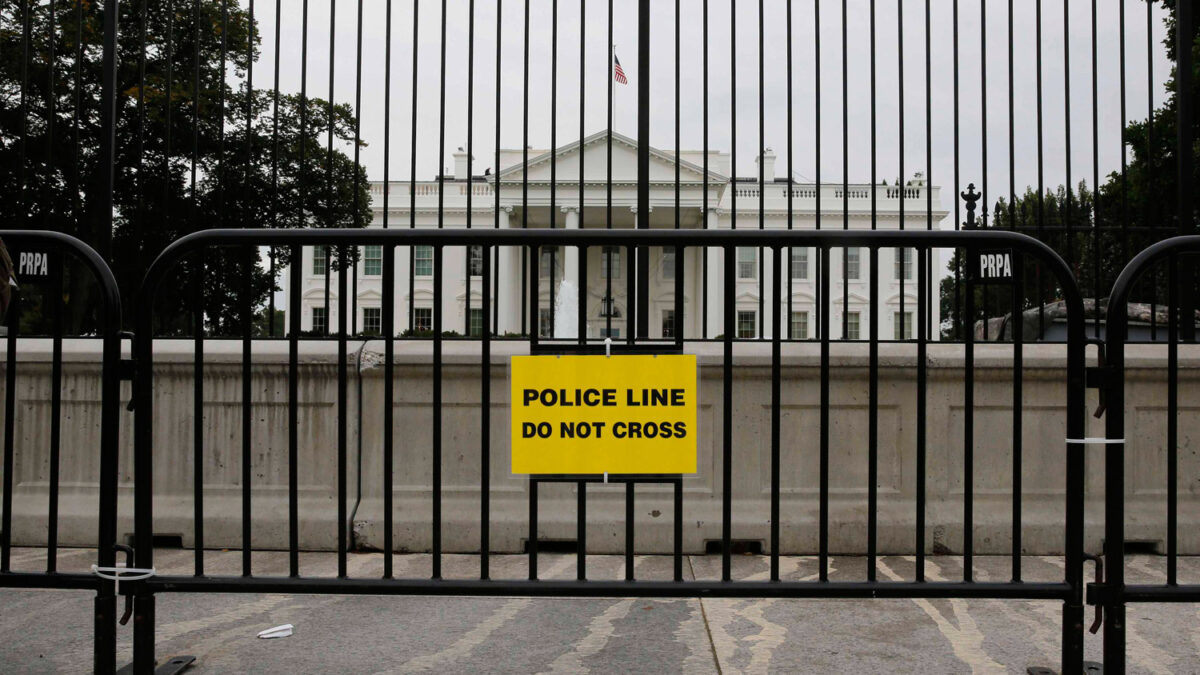 Nueva valla exterior de seguridad en la Casa Blanca.