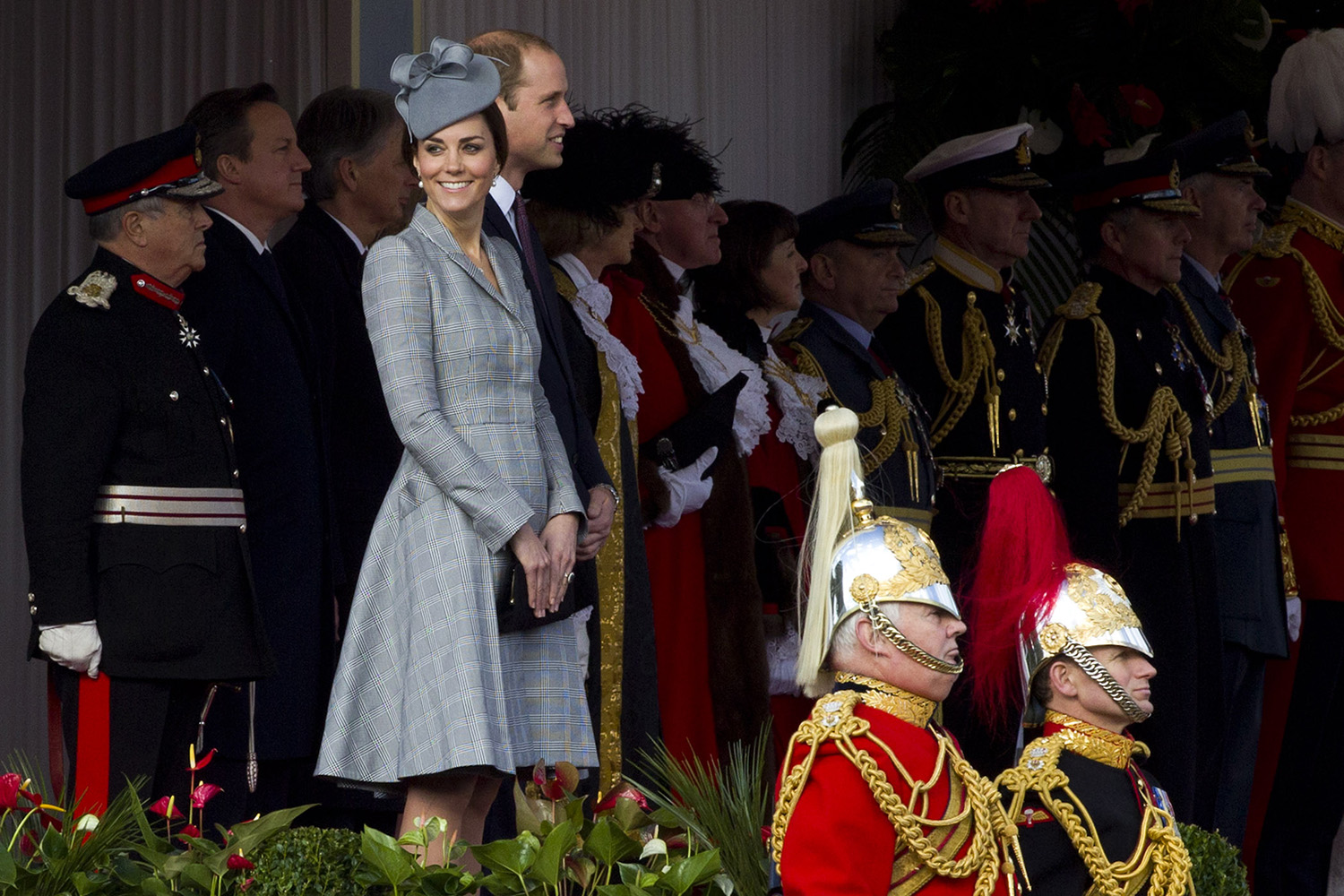 Una embarazada Kate recibe al presidente de Singapur en Reino Unido