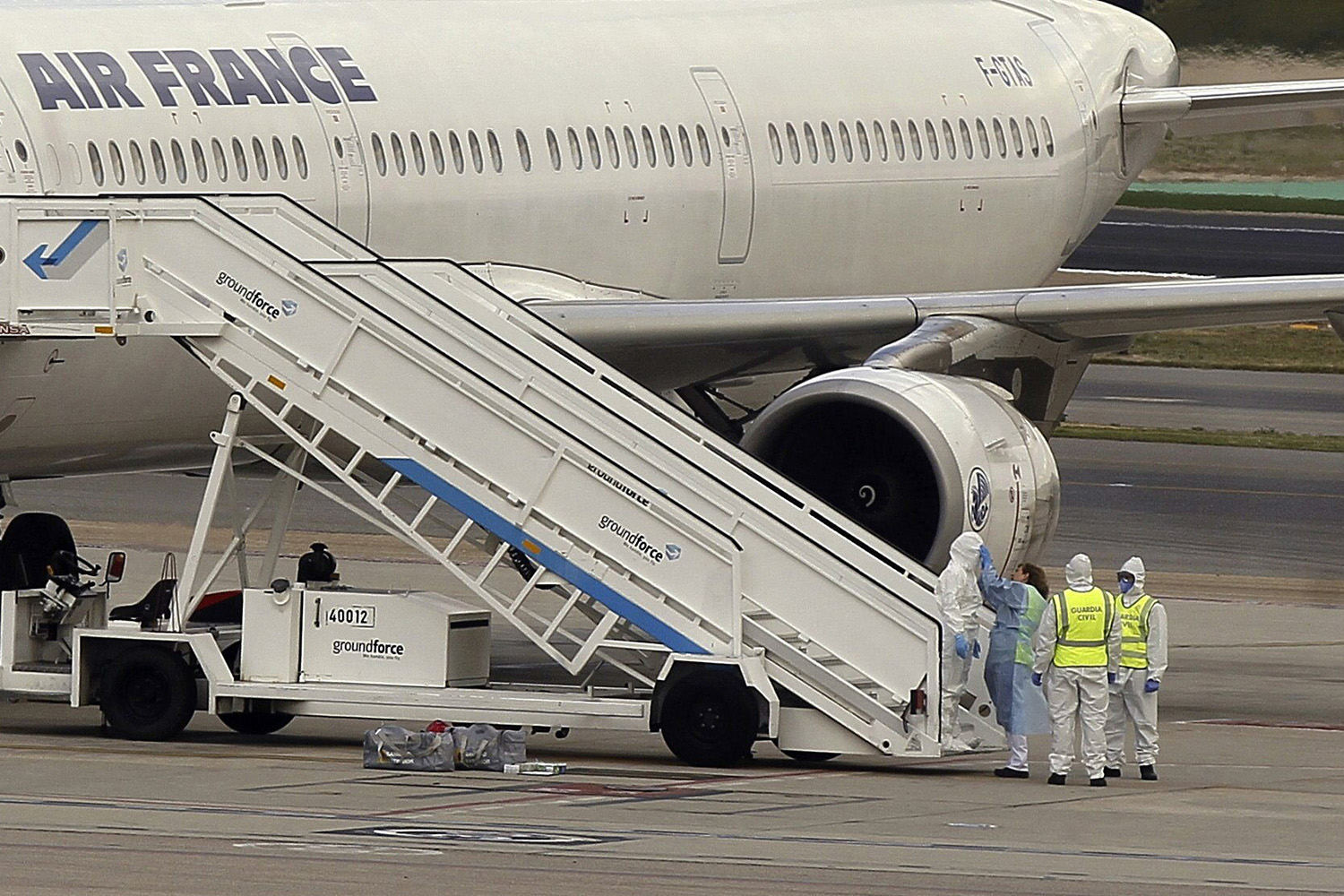 Barajas activa el protocolo de emergencia por un pasajero con temblores en un vuelo de Air France