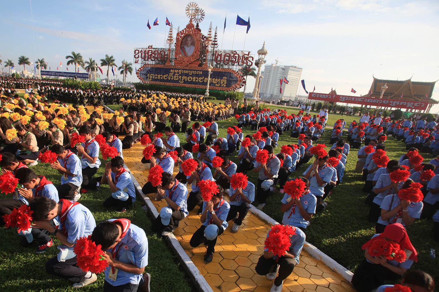 El Palacio Real se engalana en Camboya