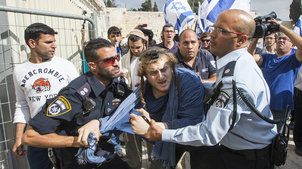 Protesta en Jerusalén.