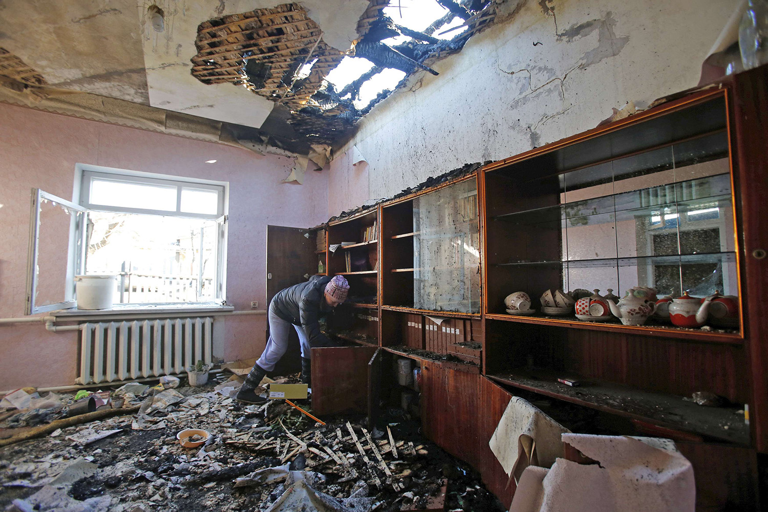 Donetsk bajo las bombas