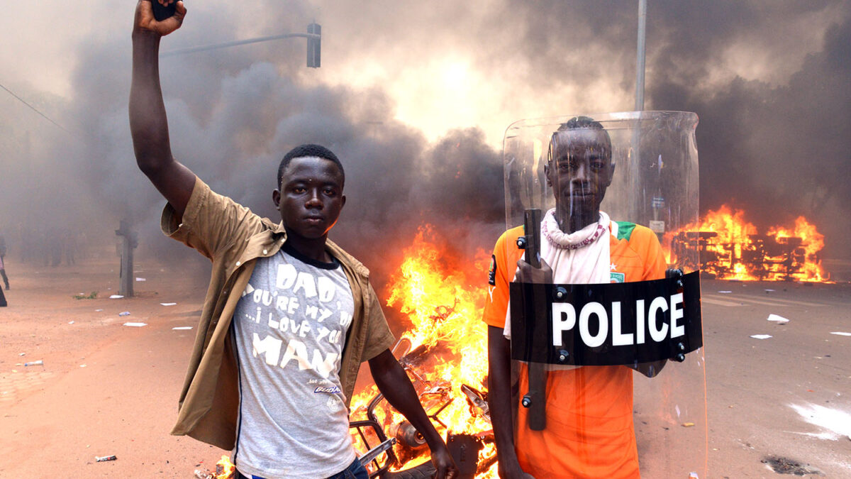 Caos en Burkina Faso.