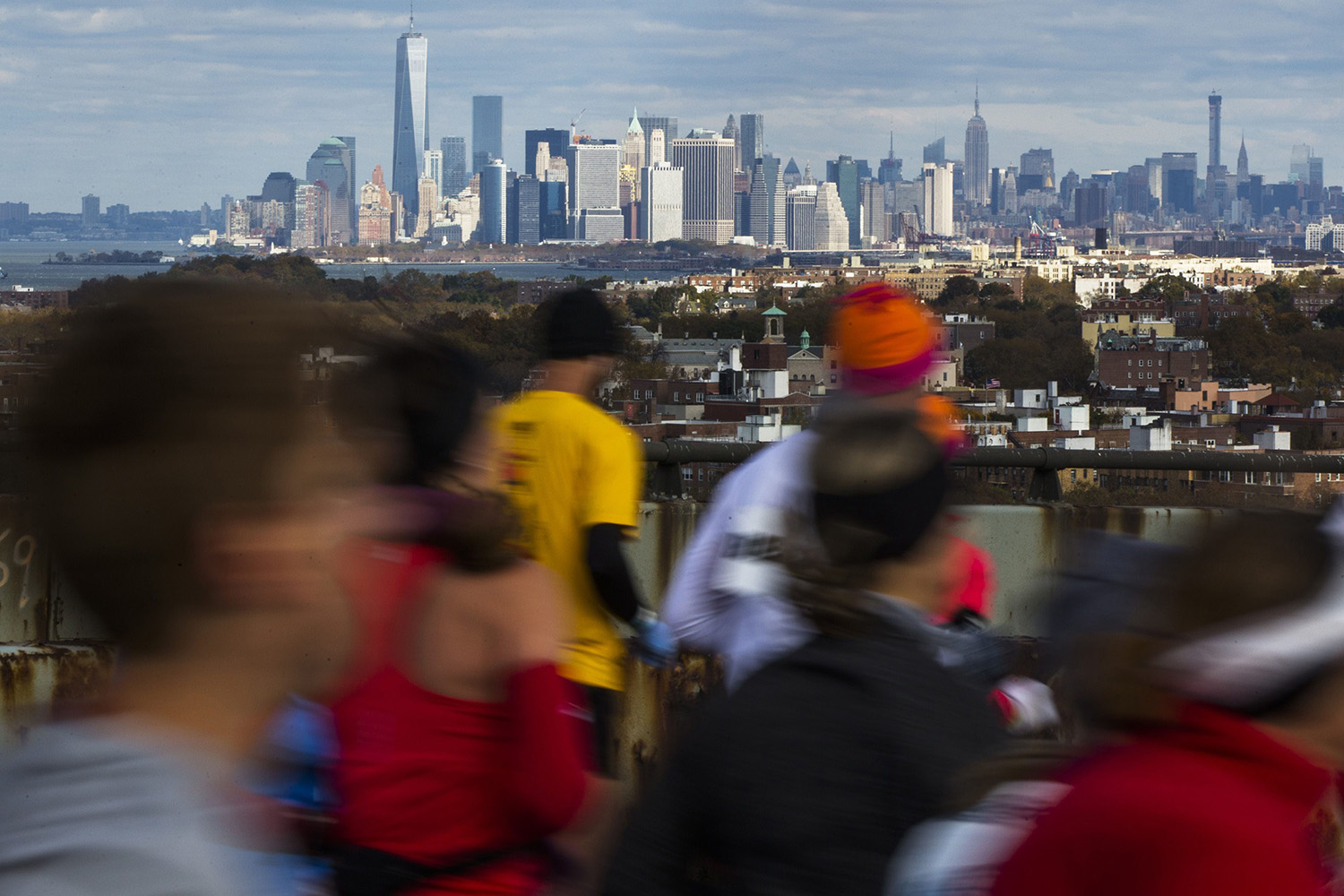 Maratón de Nueva York a bajo cero