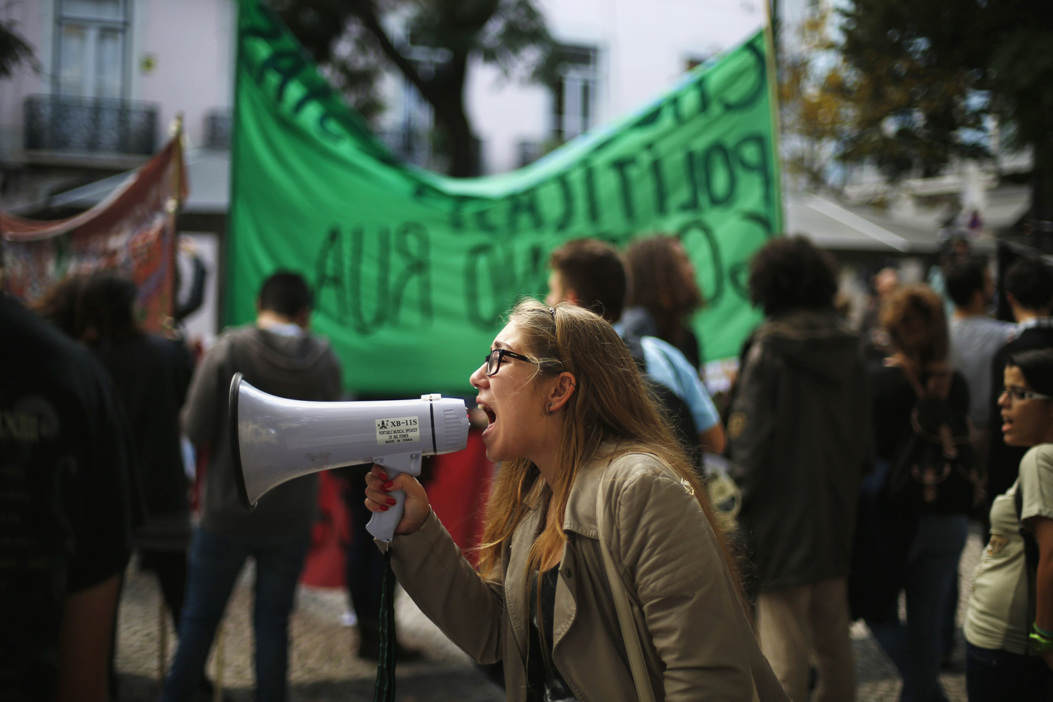 Los estudiantes universitarios protestan en Lisboa