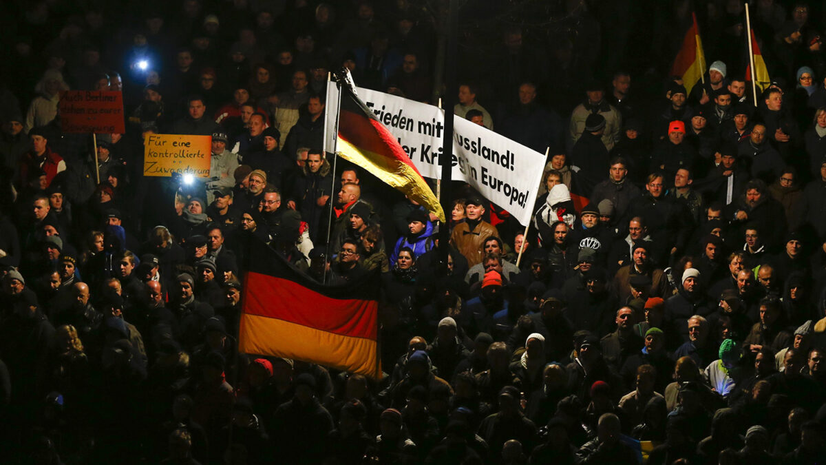 Manifestación contra la islamización de Europa