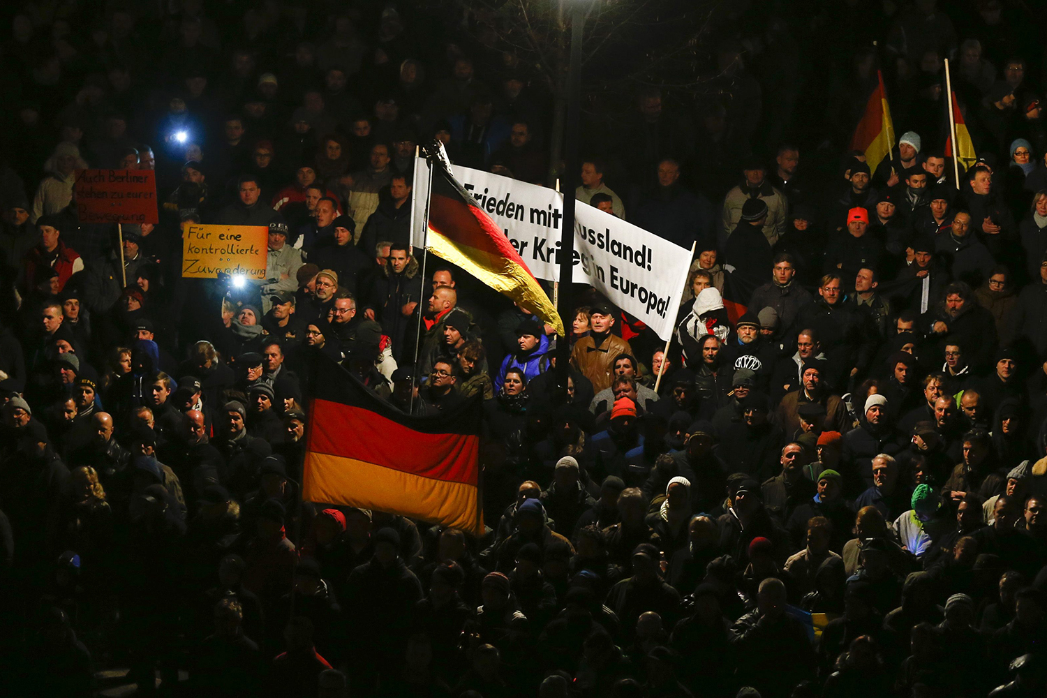 Manifestación contra la islamización de Europa