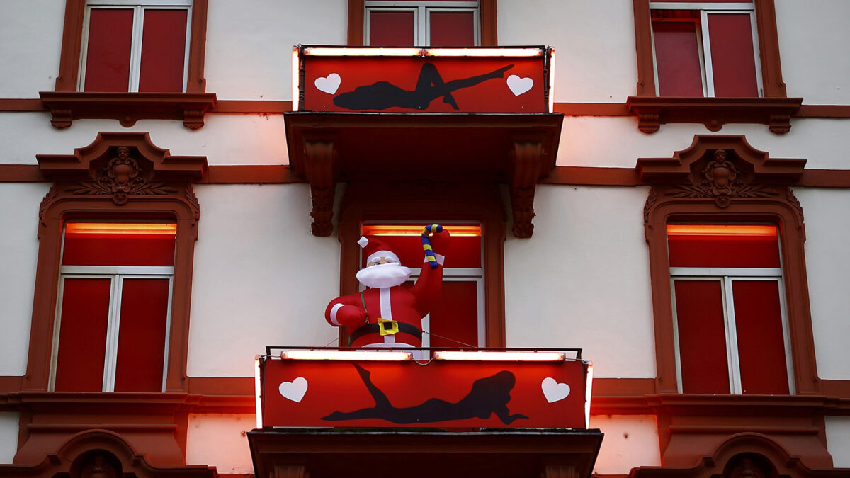 Así luce un prostíbulo en el barrio rojo de Frankfurt