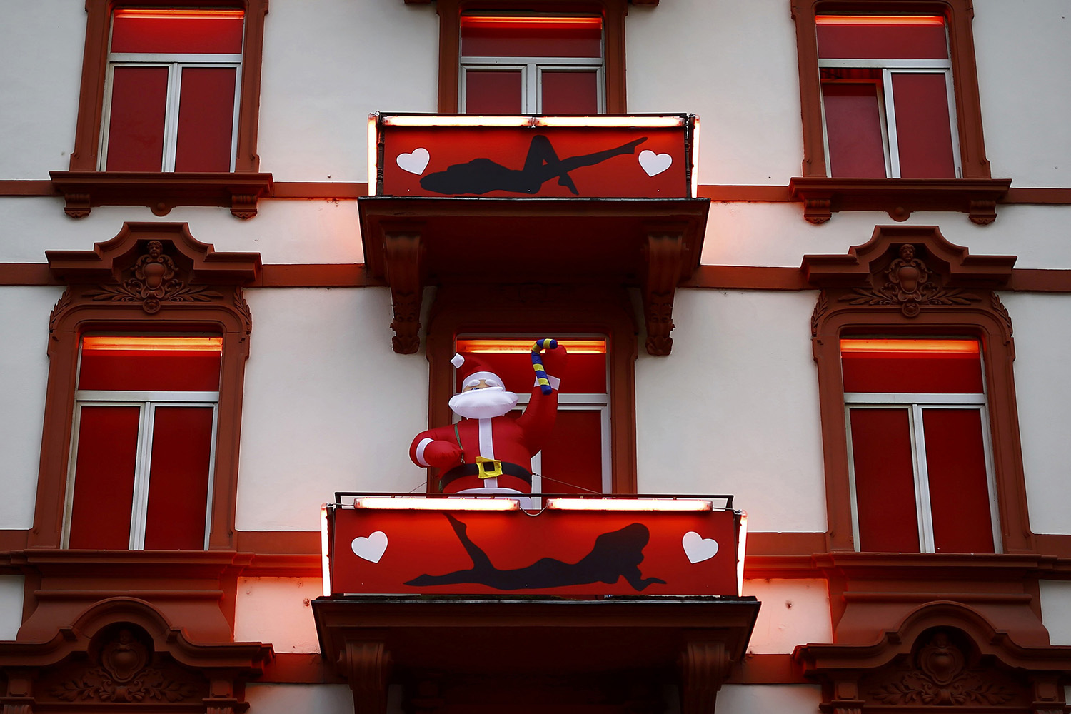 Así luce un prostíbulo en el barrio rojo de Frankfurt